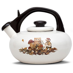 Ấm Đun Tráng Men Cao Cấp Nhật Bản Fujihoro (Hoa Văn Con Gấu) FTCV-2.8K