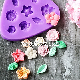 Mua Khuôn silicone làm rau câu các loại hoa - Mã số 1183
