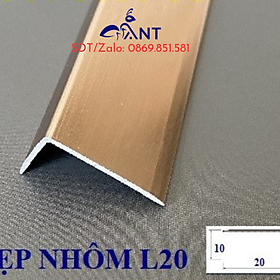 Mua Nẹp nhôm L20x10 màu Hồng  nẹp nhôm cầu thang  nẹp nhôm chữ L  1 thanh dài 2m5