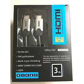 Mua Dây HDMI Ben4K ABS 3M chuẩn 2.0 hỗ trợ Full3D 4K jack mạ vàng