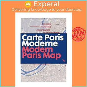 Hình ảnh Sách - Modern Paris Map - Carte Paris Moderne by Robin Wilson (UK edition, paperback)