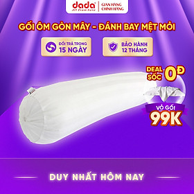 Gối ôm ép hơi Vinpearl tiêu chuẩn 5 sao chất liệu vải cotton mềm mát mịn size 80x100cm- Hàng Chính Hãng