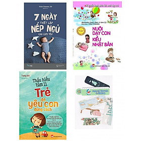 Combo 7 ngày thiết lập nếp ngủ cho con yêu +nuôi dạy con kiểu Nhật Bản +thấu hiểu tâm lý trẻ để yêu con đúng cách (bản đặc biệt tặng kèm bookmark AHA)
