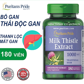 Bổ gan Puritan's Pride Milk Thistle Extract Mỹ hỗ trợ giúp gan khỏe hơn, tăng sức đề kháng, bồi bổ gan, hỗ trợ giải độc gan, giảm mụn - OZ Slim Store