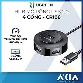 Mua Hub USB 2.0 UGREEN CR106 - 4 cổng tốc độ cao  Bảo hành 18 tháng  - Hàng chính hãng