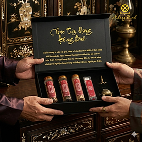 Set Quà Trầm Hương Thượng Hạng Khang Bình - Món Quà Tinh Tế , Sang Trọng , Thịnh Vượng , Tài Lộc , An Khang - Mộc Trầm Hương Khang Bình 