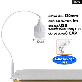Mua Bóng Đèn Led Tích Điện Kèm Giá Treo Nhiều Chiều Cao Chất Liệu Nhựa Tặng Dây Sạc DZ-150