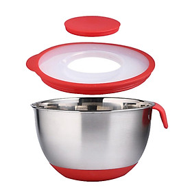 Stainless Steel Mixing Bowl Anti-slip Salad Bowl Food Container Baking 16cm
