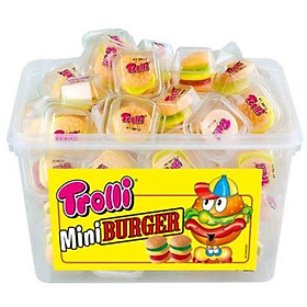 Hộp 60 viên Kẹo dẻo Trolli Mini Burger 600gr 10gr x 60 viên