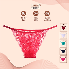 Combo 2 quần lót ren nữ sexy cạp thấp, dây hông mảnh đầy gợi cảm  màu ngẫu nhiên LYEQ051