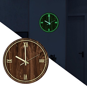 Modern Acrylic Luminous Wall Clock 12'' Silent  Clock Home Decor
