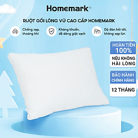 Mua Ruột Gối Lông Vũ Nhân Tạo Homemark - Êm Ái  Thoáng Khí  Chống Bám Bụi  Chống Xẹp Lún  Hỗ Trợ Giấc Ngủ Ngon - 50x70cm