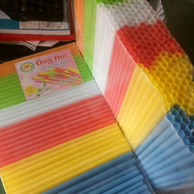 Mua Ống hút trân châu nhiều màu  ống hút nước (gói 500gr)