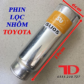 Phin lọc nhôm TOYOTA Cá mập TOYOTA Hiace phi 60 x 185mm