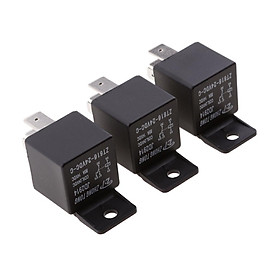 3 Pieces Heavy Duty 24V 80AMP Auto Car Van Boat Electronic 5 Pin SPST Relays