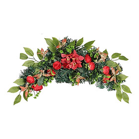 Flower Swag Simulation Front Door Wreath for Decoration Festivals Outdoor