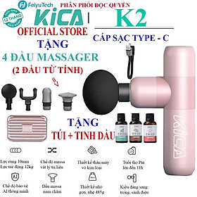 MUA 1 ĐƯỢC 5 - Máy Massage Mini Cầm Tay KICA K2, Súng Mát Xa 4 Cấp Độ