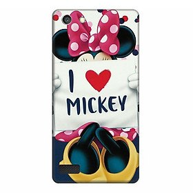 Ốp Lưng Dành Cho Điện Thoại Oppo Neo 7 - I Love Mickey