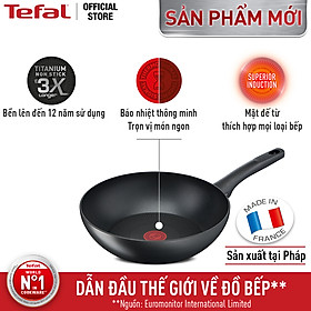Chảo sâu lòng chống dính đáy từ Tefal Ultimate 28cm, dùng cho mọi loại bếp - Sản xuất tại Pháp - Hàng chính hãng