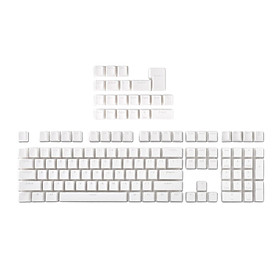 108 Keycaps White Dot Keycaps ANSI Layout DIY Keyboard Keycaps For Cherry - WhiteB