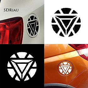 Decal dán phản quang logo Iron Man chống thấm nước cho xe hơi / xe máy