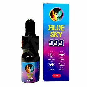 Chọn dung tích] Blue Sky 999( 5ml- 10ml) Chuyên Xử Lý Túm Lắc, Nấm Cho Cá Cảnh, Cá 7 Màu, Cá Koi