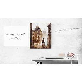 Mua Tranh số hóa có khung  sơn dầu số hóa tự tô màu PHONG CẢNH! 3(có khung 40x50cm)