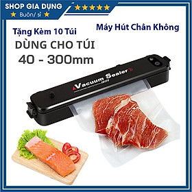 ️Tặng Kèm 10 Túi️Máy Hút Chân Không Thực Phẩm Vacuum Sealer kèm Hàn Miệng Túi