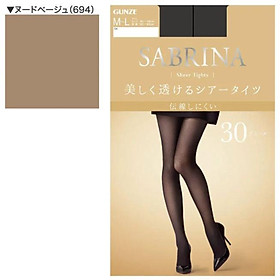 Quần tất Nhật SABRINA 30D Sheer Tights chính hãng Gunze (SB460)