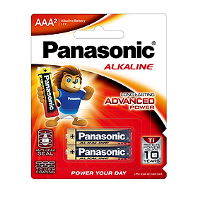 Hình ảnh Vỉ Pin kiềm Panasonic Alkaline AAA LR03T/2B-V (2 viên) – Hàng Chính Hãng