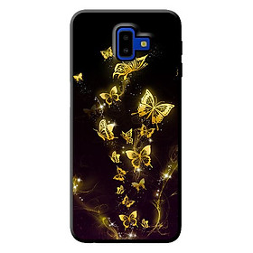 Ốp lưng cho Samsung Galaxy J6 Plus nền bướm vàng 1 - Hàng chính hãng