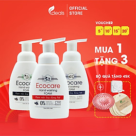 Nước Rửa Tay Bồ Hòn Hữu Cơ ECOCARE - Chai 250ml - Sạch khuẩn, chăm sóc da tay, tinh dầu thiên nhiên khử mùi