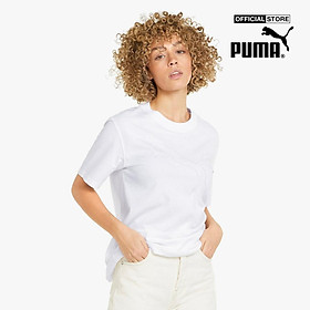 PUMA - Áo thun nữ tay ngắn phom suông hiện đại HER 847090