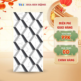 Mua Gạch men ốp tường LUSTRA INEMB0601200058 họa tiết 3D khối lập phương  phong cách  độ hút nước dưới 0.5%  kích thước 600mmx1200mm  thùng 2 viên - Hàng chính hãng