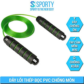 Dây Nhảy Thể Dục SPORTY Tập Thể Lực Giảm Cân Giảm Mỡ Bụng Đốt Cháy Calo, Tập Luyên Boxing (TS36C)