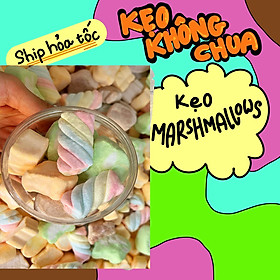 Kẹo MARSHMALLOWS sấy giòn - KẸO KHÔNG CHUA ăn vặt siêu ngon hàng loại 1 chính hãng