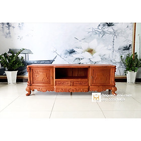 Mẫu Kệ Tivi Đẹp Bằng Gỗ Hương Đá Lu-y - NT721