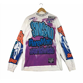 2022 Đàn ông tay áo phông dài tay MTB Moto Enduo Off Road BMX MX DH Motorcross Quần áo chéo áo len Motorcycle Color: Ivory Size: XS
