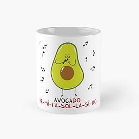 Cốc ly sứ hình Quả Bơ nốt nhạc RE MI FA SOL LA SI DO