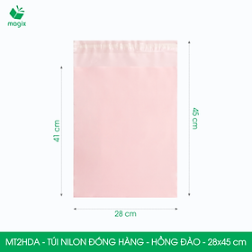 Mua MT2HDA - 28x45 cm - Túi nilon gói hàng - 100 túi niêm phong đóng hàng màu hồng đào