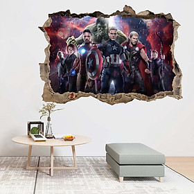 Decal Dán Tường Avengers mẫu 5 - Tranh Dán Tường Siêu Anh Hùng Marvel Biệt Đội Báo Thù