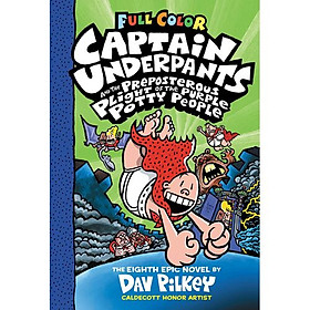 Hình ảnh sách Captain Underpants #8: Captain Underpants And The Preposterous Plight Of The Purple Potty People (Color Edition)