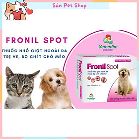 Nhỏ gáy Fronil Spot trị ve rận, bọ chét cho chó