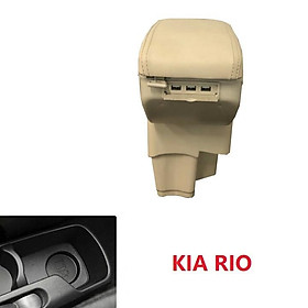 Hộp tỳ tay xe hơi cao cấp Kia Rio tích hợp 7 cổng USB