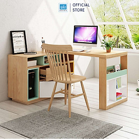 Mua Bàn Làm Việc Sáng Tạo Kèm Tủ Sách Phong Cách Bắc Âu Thương Hiệu SIB Decor (Không Gồm Ghế) BLV07