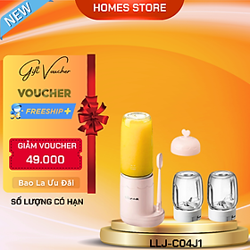 Mua Máy Xay Thực Phẩm  Máy Xay Tiêu Tỏi Ớt Xay Ăn Dặm 3 Cối Thủy Tinh BEAR LLJ-C04J1 Công Suất 200 W - Hàng Chính Hãng