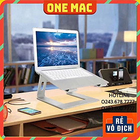  Giá đỡ laptop stand notebook  dành cho Macbook máy tính xách tay hợp kim nhôm có thể tháo rời kiêm đế tản nhiệt để bàn