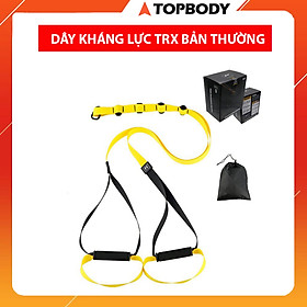 Dây kháng lực tập gym TRX P3, dây treo đàn hồi đa năng tập Gym chính hãng TOPBODY