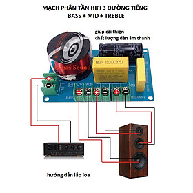 Mua MẠCH PHÂN TẦN 3 ĐƯỜNG TIẾNG CÔNG SUẤT NHỎ W3A - LOẠI KẸP DÂY - PHÂN TẦN 3 LOA