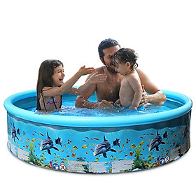 Bể bơi di động bằng nhựa cho trẻ sơ sinh 155x30cm-Size